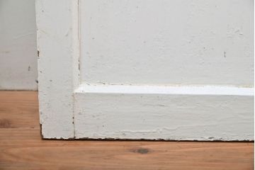 アンティーク建具　すりガラス　素通しガラス　ダイヤガラス　シンプルなデザインがお部屋に取り入れやすいガラス戸4枚セット(引き戸)(R-060951)