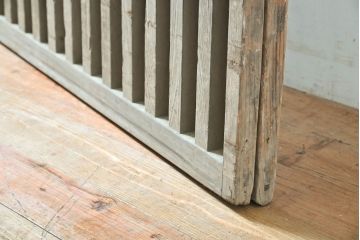 アンティーク建具　和の空間づくりにおすすめの荒格子戸2枚セット(引き戸)(R-060952)