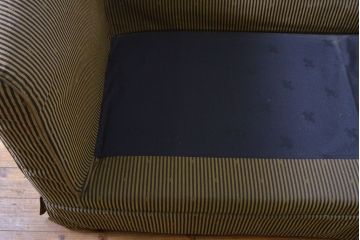 中古　美品　高級ブランド　FENDI CASA(フェンディ カーサ)　落ち着いた色合いで大人の空間を演出する2人掛けソファ(2P、二人掛け、ラブソファ)(定価約150万円)(R-060955)