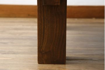 中古　栃の木一枚板　使い込まれた木味が趣ある座卓(ローテーブル、センターテーブル、リビングテーブル)(R-060956)
