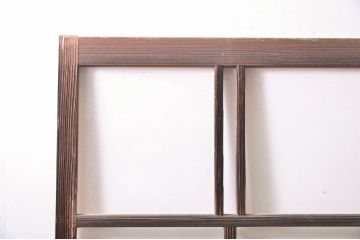 アンティーク建具　素通しガラス　昭和レトロな雰囲気漂うガラス戸4枚セット(引き戸、格子戸)(R-060963)