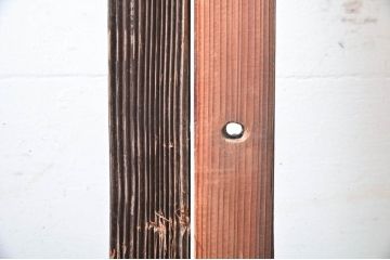 アンティーク建具　素通しガラス　昭和レトロな雰囲気漂うガラス戸4枚セット(引き戸、格子戸)(R-060963)