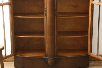 フランスアンティーク　アールデコ　クラシカルな佇まいが上品な空間を演出するブックケース(本箱、書棚、本棚、収納棚、戸棚、食器棚、カップボード、キャビネット)(R-061000)