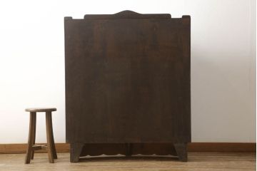 フランスアンティーク　アールデコ　クラシカルな佇まいが上品な空間を演出するブックケース(本箱、書棚、本棚、収納棚、戸棚、食器棚、カップボード、キャビネット)(R-061000)