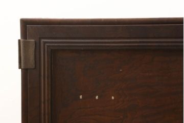 和製アンティーク　大正〜昭和初期　前面欅(ケヤキ)　時代箪笥　玉杢が美しい衣装盆付きのローボード(テレビ台、ローチェスト、引き出し、テレビボード、和箪笥、和たんす)(R-061014)