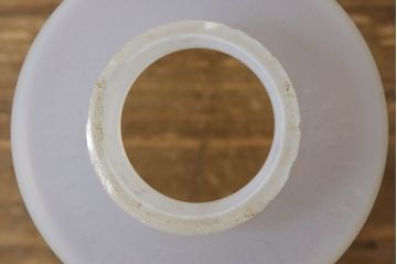 アンティーク照明　大正昭和初期　オパールガラス　情緒あふれるレトロな雰囲気が魅力の吊り下げ照明(ペンダントライト、天井照明)(R-061017)
