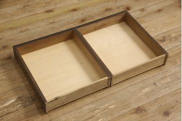 和製ビンテージ　吉田璋也(よしだしょうや)デザイン　三方欅(ケヤキ)材　和洋どちらのお部屋にも馴染むデザインが魅力的なライティングビューロー(ヴィンテージ、ワークデスク、在宅用、在宅ワーク用、座机、文机)(R-061027)