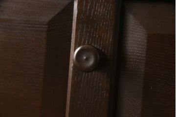 和製ビンテージ　吉田璋也(よしだしょうや)デザイン　三方欅(ケヤキ)材　和洋どちらのお部屋にも馴染むデザインが魅力的なライティングビューロー(ヴィンテージ、ワークデスク、在宅用、在宅ワーク用、座机、文机)(R-061027)