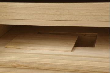 中古　伝統工芸士　熊倉由蔵作　衣装盆14杯　たっぷりの収納力と上品な佇まいが魅力的な加茂総桐箪笥(大丸、四方丸、総桐たんす、着物箪笥、引き出し、衣装タンス)(定価約120万円)(R-061029)