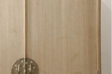 中古　伝統工芸士　熊倉由蔵作　衣装盆14杯　たっぷりの収納力と上品な佇まいが魅力的な加茂総桐箪笥(大丸、四方丸、総桐たんす、着物箪笥、引き出し、衣装タンス)(定価約120万円)(R-061029)