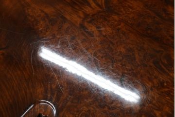 中古　美品　銘木　楓(カエデ)の輪切り　瘤材　鳥眼杢(バーズアイ)　木の風合いを活かした高級座卓(ローテーブル、センターテーブル、リビングテーブル)(定価約50万円)(R-061036)