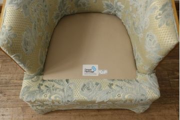 中古　美品　DREXEL HERITAGE(ドレクセルヘリテイジ)　ゆったりとした寛ぎの空間づくりに取り入れたい1人掛けソファ(一人掛けソファ、1Pソファ、アームソファ、アームチェア)(R-061047)
