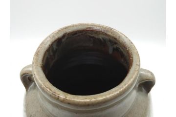 人間国宝　島岡達三　地釉象嵌縄文壺(共箱付き、壷、花瓶、花器)(R-061052)
