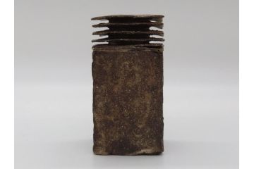 のだ窯　泉田之也　積層花器(共箱付き、花瓶、花器、一輪挿し)(R-061060)