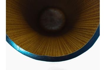 八木澤祐三(基石)　南総竹細工　縦網代古脚　華藍　花籠(共箱付き、花器、竹、竹細工)(R-061062)