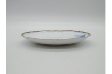 大倉陶園　TheOkura　高邸シリーズ　希少　優雅で気品が感じられるティーカップ・ソーサー(ブルーローズ　岡染め　金蝕、記念品?)(R-061064)