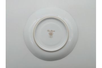 大倉陶園　TheOkura　高邸シリーズ　希少　優雅で気品が感じられるティーカップ・ソーサー(ブルーローズ　岡染め　金蝕、記念品?)(R-061064)