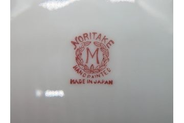 オールドノリタケ　NORITAKE　湖図　ハンドペイント　レトロでかわいらしいプレート・ボウル(皿、小鉢、深皿、洋食器)(R-061065)