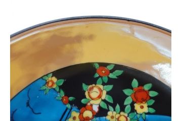 オールドノリタケ　NORITAKE　湖図　ハンドペイント　レトロでかわいらしいプレート・ボウル(皿、小鉢、深皿、洋食器)(R-061065)
