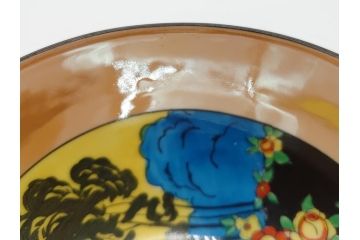 オールドノリタケ　NORITAKE　湖図　ハンドペイント　レトロでかわいらしいプレート・ボウル(皿、小鉢、深皿、洋食器)(R-061065)