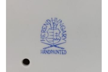 ハンガリー　ヘレンド(HEREND)　女の子とガチョウのフィギュリン(少女、フィギュア、置物、置きもの、西洋陶磁器、人形、飾り物、飾り、ディスプレイ雑貨)(R-061067)