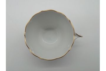 ドイツ　マイセン　Meissen　五つ花　メイン　ピンクローズ　ベーシックフラワー　気品あふれるコーヒーカップ&ソーサー(共箱付き、洋食器、西洋陶磁器、C&S)(R-061069)
