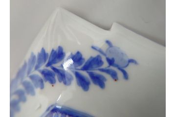 希少　上手物　オールド香蘭社　有田焼　色絵花図　錦手　6.4寸中皿5枚セット(変形皿、和食器、皿)(R-061071)