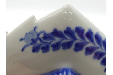 希少　上手物　オールド香蘭社　有田焼　色絵花図　錦手　6.4寸中皿5枚セット(変形皿、和食器、皿)(R-061072)