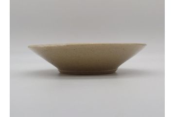人間国宝　濱田庄司(浜田庄司)　益子焼　絵刷毛目皿(共箱付き、中皿、大皿)(R-061075)