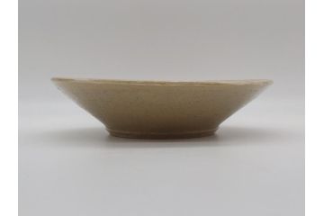 人間国宝　濱田庄司(浜田庄司)　益子焼　絵刷毛目皿(共箱付き、中皿、大皿)(R-061075)