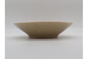 人間国宝　濱田庄司(浜田庄司)　益子焼　絵刷毛目皿(共箱付き、中皿、大皿)(R-061075)