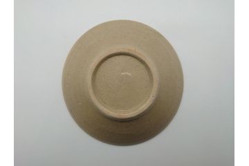 人間国宝　濱田庄司(浜田庄司)　益子焼　絵刷毛目皿(共箱付き、中皿、大皿)(R-061075)