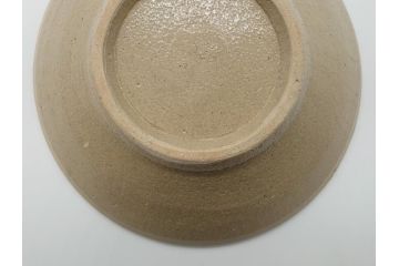 人間国宝　濱田庄司(浜田庄司)　益子焼　絵刷毛目皿(共箱付き、中皿、大皿)(R-061075)