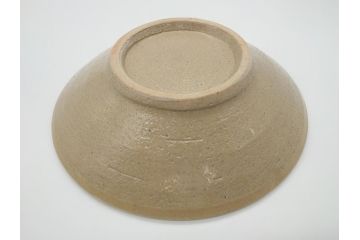 人間国宝　濱田庄司(浜田庄司)　益子焼　絵刷毛目皿(共箱付き、中皿、大皿)(R-061075)