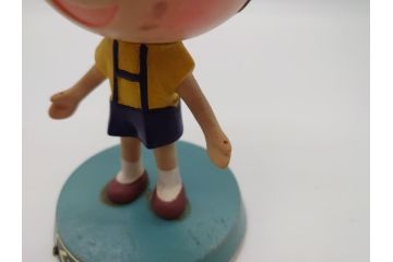 昭和レトロ　栗田工業株式会社　クリちゃん　根本進　どこか懐かしさを感じるソフビ人形(朝日新聞4コマ漫画、コレクター、ディスプレイ)(R-061076)