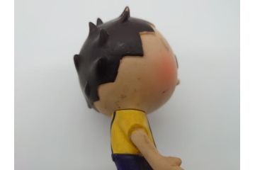 昭和レトロ　栗田工業株式会社　クリちゃん　根本進　どこか懐かしさを感じるソフビ人形(朝日新聞4コマ漫画、コレクター、ディスプレイ)(R-061076)