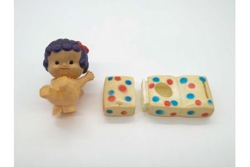 昭和レトロ　ハマフォーム 天使の女の子 ソフビ人形　レトロで可愛らしい貯金箱(教育設備助成運動、ベルマーク運動、コレクター、ディスプレイ)(R-061077)