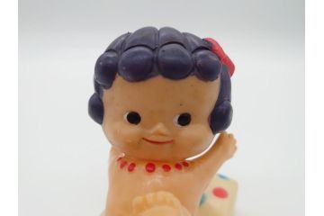 昭和レトロ　ハマフォーム 天使の女の子 ソフビ人形　レトロで可愛らしい貯金箱(教育設備助成運動、ベルマーク運動、コレクター、ディスプレイ)(R-061077)