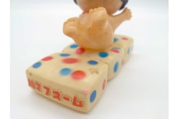  昭和レトロ　ハマフォーム 天使の女の子 ソフビ人形　レトロで可愛らしい貯金箱(教育設備助成運動、ベルマーク運動、コレクター、ディスプレイ)(R-061077)