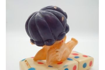  昭和レトロ　ハマフォーム 天使の女の子 ソフビ人形　レトロで可愛らしい貯金箱(教育設備助成運動、ベルマーク運動、コレクター、ディスプレイ)(R-061077)
