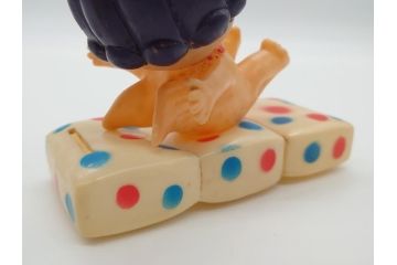  昭和レトロ　ハマフォーム 天使の女の子 ソフビ人形　レトロで可愛らしい貯金箱(教育設備助成運動、ベルマーク運動、コレクター、ディスプレイ)(R-061077)