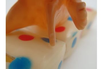  昭和レトロ　ハマフォーム 天使の女の子 ソフビ人形　レトロで可愛らしい貯金箱(教育設備助成運動、ベルマーク運動、コレクター、ディスプレイ)(R-061077)
