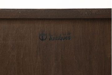 イギリスアンティーク　Lloyd's Antiques(ロイズ・アンティークス)　マホガニー材　ステンドグラス入り　直線的なデザインがスマートで美しいスタッキングブックケース(本箱、収納棚、戸棚、キャビネット)(R-061084)