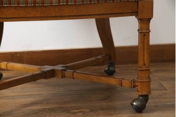 中古　 美品　DREXEL HERITAGE(ドレクセルヘリテイジ)　Grand Villa(グランドヴィラ)　くつろぎの時間を演出するキャスター付きチェア(ダイニングチェア、アームチェア、椅子、イス)(R-061087)