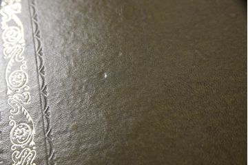 イギリスビンテージ　高級感あるレザートップのネストテーブル(ガラス天板付き、サイドテーブル、コーヒーテーブル、ヴィンテージ)(R-061127)