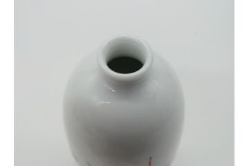 人間国宝　十三代　酒井田柿右衛門　錦　粟鶉文　花瓶(共箱付き、濁手、磁器、陶磁器、赤絵、花器、色絵、作家物)(R-061136)