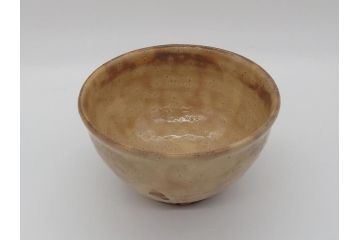 十三代　田原陶兵衛　萩焼　深川本窯　茶碗(共箱付き、茶道具、湯呑み、和食器、ボウル、作家物)(R-061138)