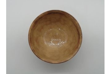 十三代　田原陶兵衛　萩焼　深川本窯　茶碗(共箱付き、茶道具、湯呑み、和食器、ボウル、作家物)(R-061138)