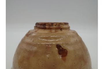 十三代　田原陶兵衛　萩焼　深川本窯　茶碗(共箱付き、茶道具、湯呑み、和食器、ボウル、作家物)(R-061138)