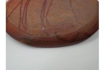 山下譲治作　陶備堂　備前焼　緋襷　大皿54(1.8尺)(共箱付き、盛皿、平皿、和食器、作家物)(R-061140)
